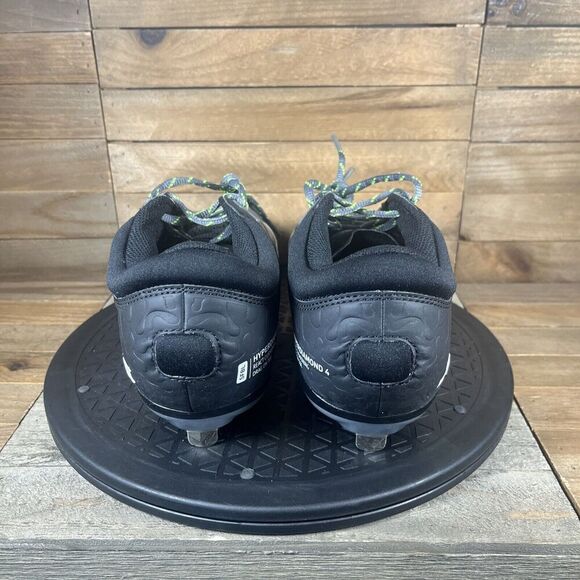 Nike Womens Sz 8.5 Hyperdiamond 4 Elite Low Black Gray Softball Cleats NEW - Picture 6 of 12